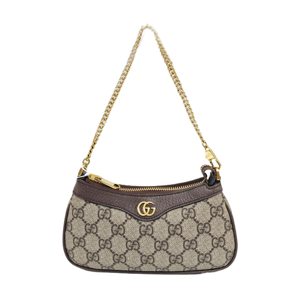 Ophidia Mini Monogram Coated Canvas Beige