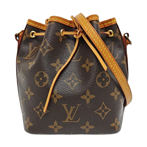 NÉONOÉ Nano Monogram Coated Canvas Brown