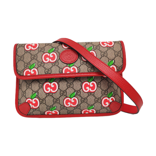 Neo Vintage Monogram Coated Canvas Red
