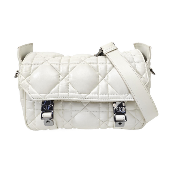 Diorcamp Small Cannage Calfskin White