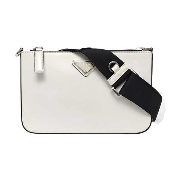 Calfskin Shoulder Bag White