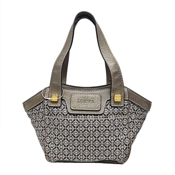 Monogram Canvas Top Handle Bag Gray