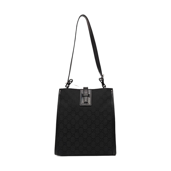 Monogram Canvas Tote Bag Black