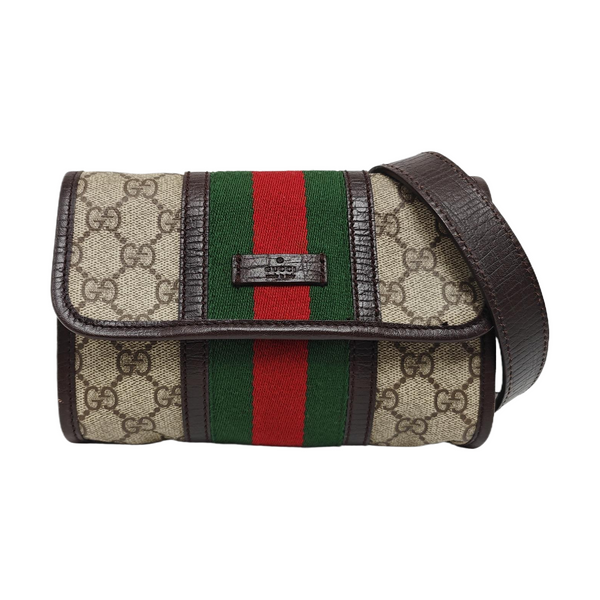 Coated Canvas Belt Bag Beige