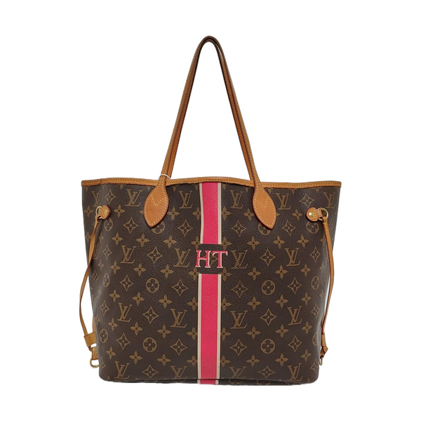 NEVERFULL MM Monogram Coated Canvas Brown