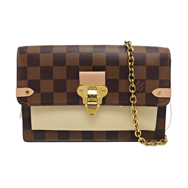 VAVIN Damier Ebene Coated Canvas Brown