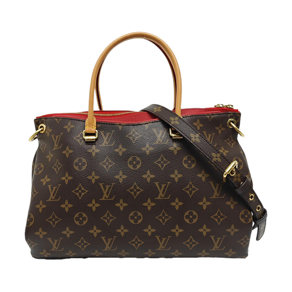 PALLAS MM Monogram Coated Canvas Brown
