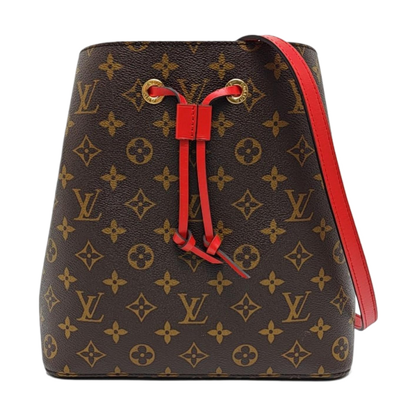 NÉONOÉ MM Monogram Coated Canvas Brown