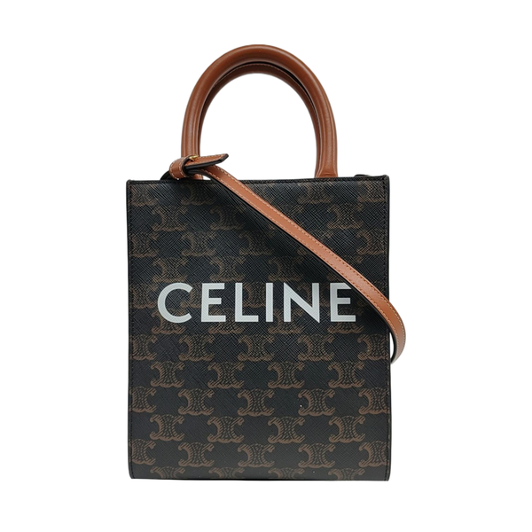 CABAS CELINE Mini Coated Canvas Brown