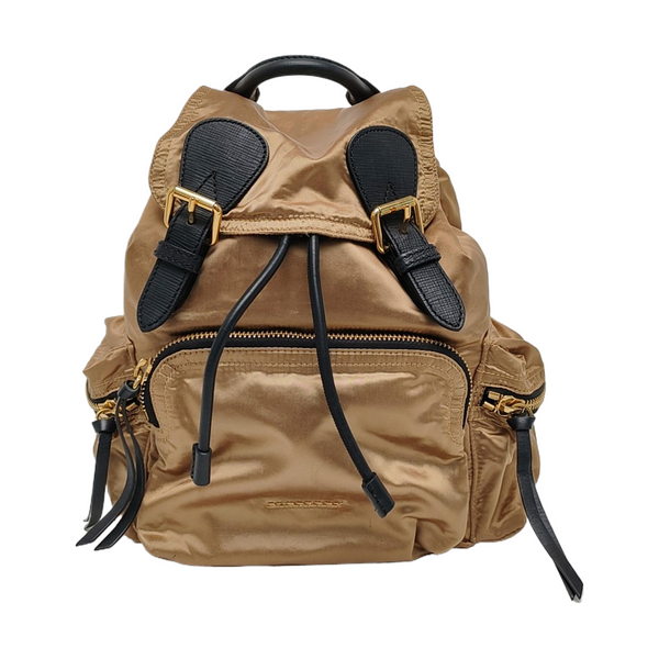 The Rucksack Medium Nylon Gold