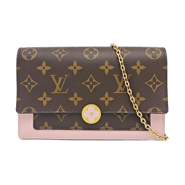 FLORE Monogram Coated Canvas Brown