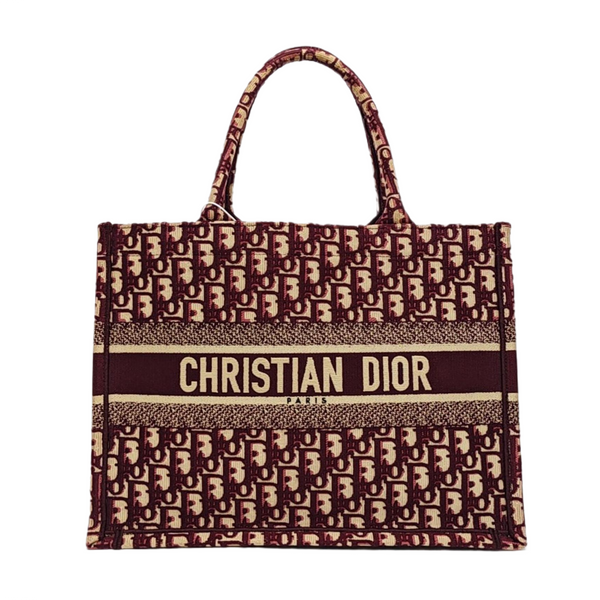 Book Tote Medium Oblique Canvas Red