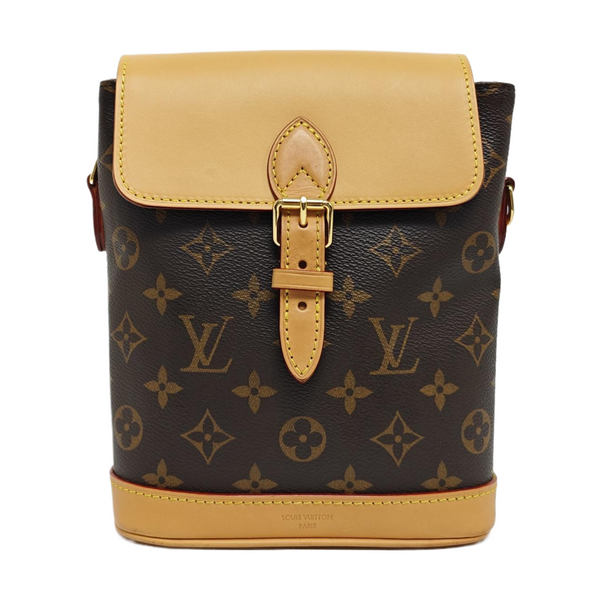 SOHO Mini Monogram Coated Canvas Brown
