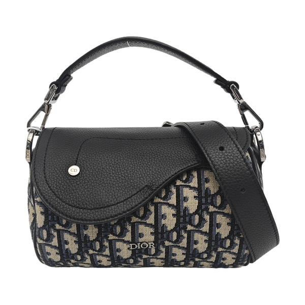 Saddle Mini Oblique Canvas Blue