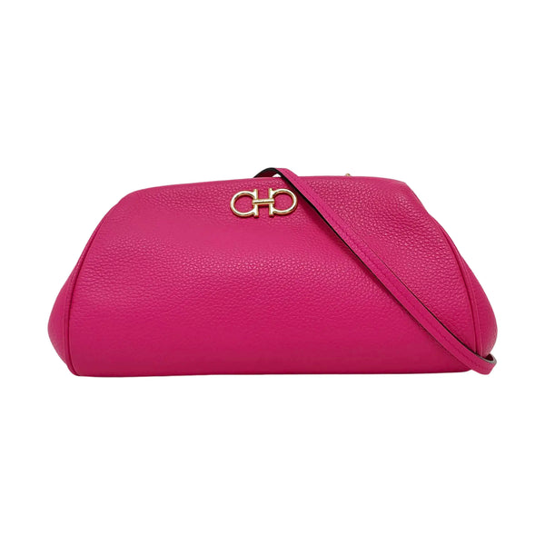 Authenticated pre-owned Gancini Mini Calfskin Pink - Crossbody Bag at Looply