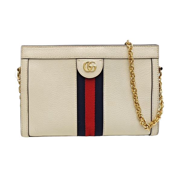 Ophidia Small Calfskin White