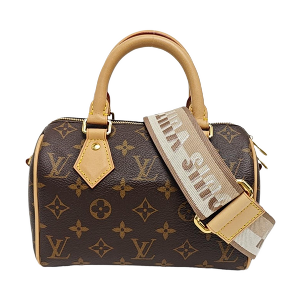 SPEEDY 20 Monogram Coated Canvas Brown