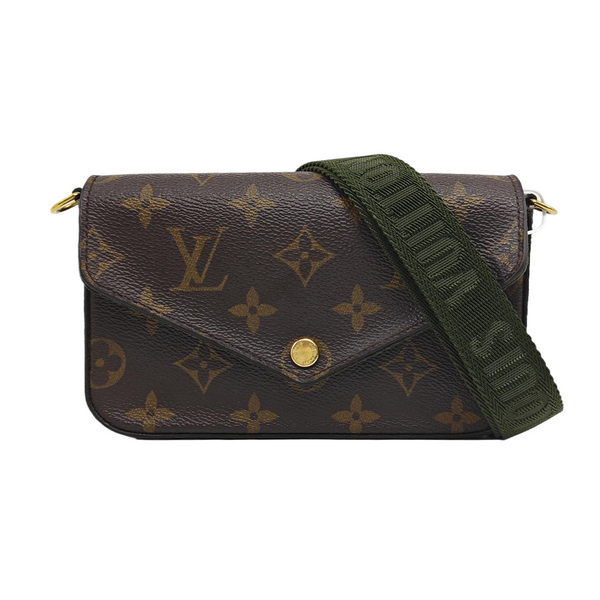 FÉLICIE Monogram Coated Canvas Brown