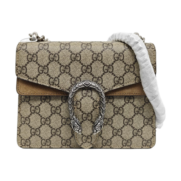 Dionysus Mini Monogram Lona Revestida Beige