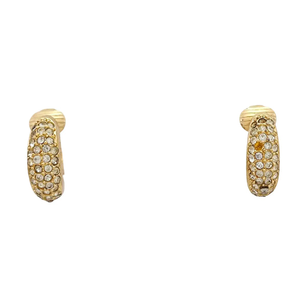 Metal Gold Clip On Earrings
