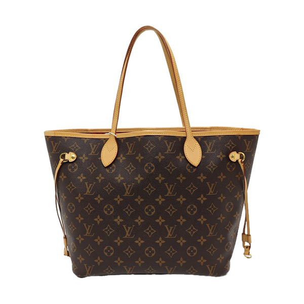 NEVERFULL MM Monogram Coated Canvas Brown