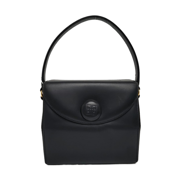 Calfskin Top Handle Bag Black