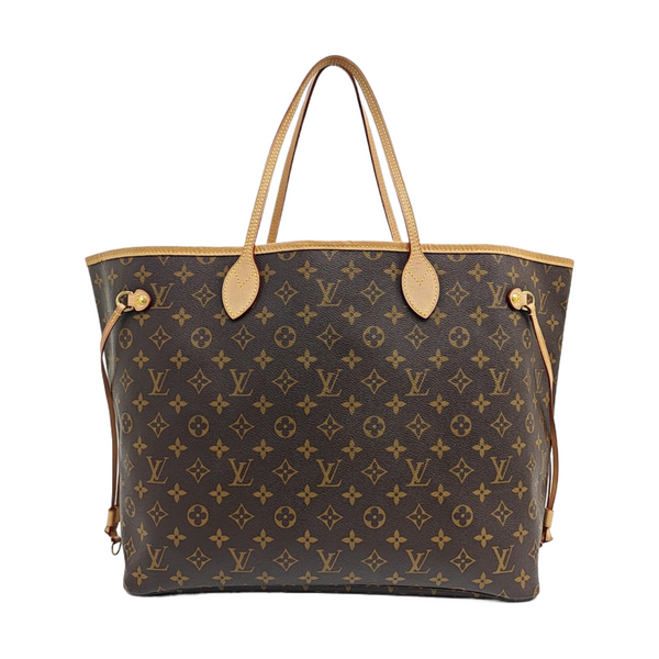 NEVERFULL GM Monogram Coated Canvas Brown