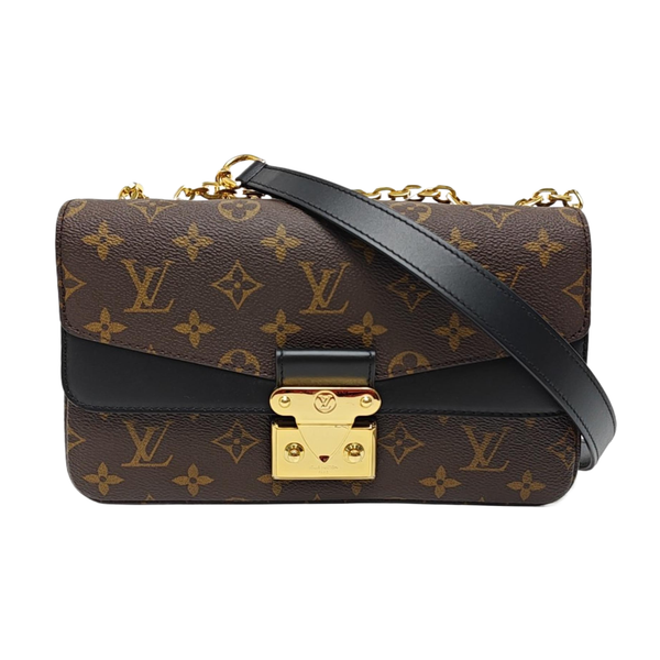 MARCEAU Monogram Coated Canvas Brown