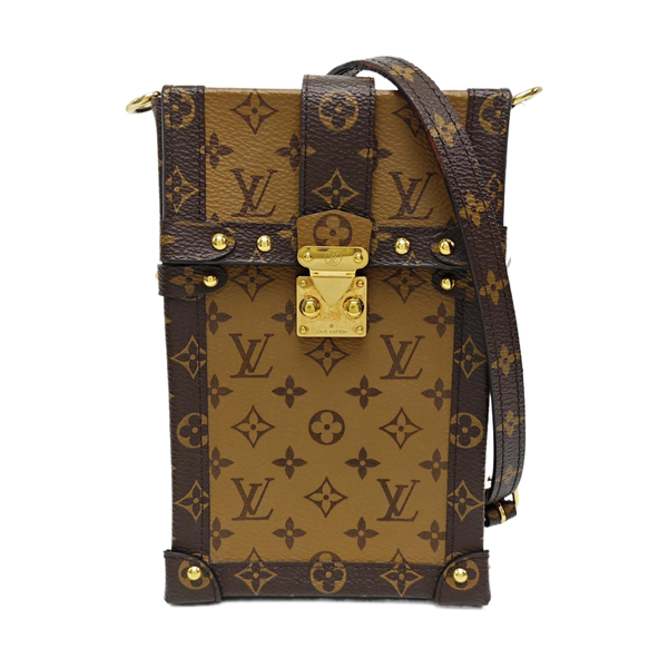 TRUNK Monogram Coated Canvas Brown