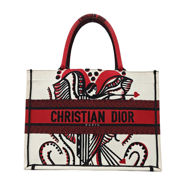Book Tote Medium Canvas White
