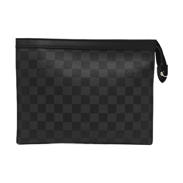 Pochette Voyag MM Damier Graphite Coated Canvas Gray