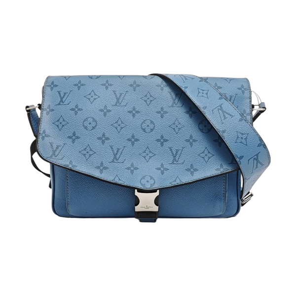 TAIGARAMA Monogram Coated Canvas Blue