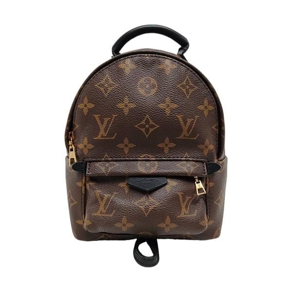 PALM SPRINGS Mini Monogram Coated Canvas Brown