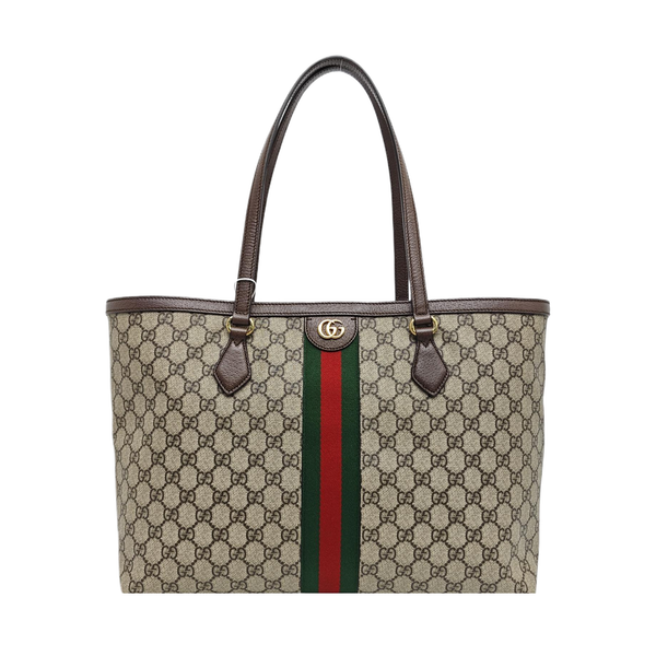 Ophidia Medium Monogram Coated Canvas Beige