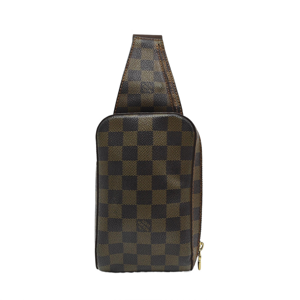 GÉRONIMOS Damier Ebene Coated Canvas Brown