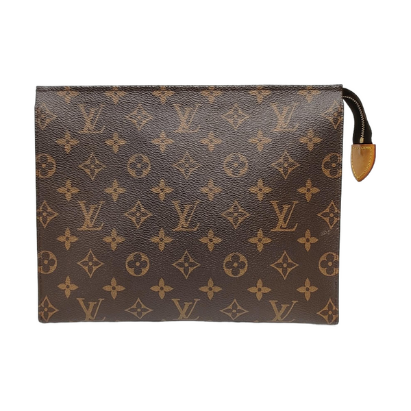 TOILET POCKET 26 Monogram Coated Canvas Brown