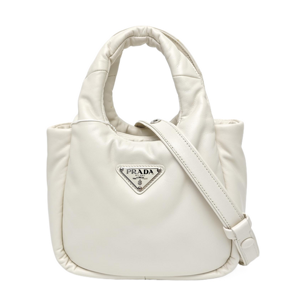 Lambskin Shoulder Bag White
