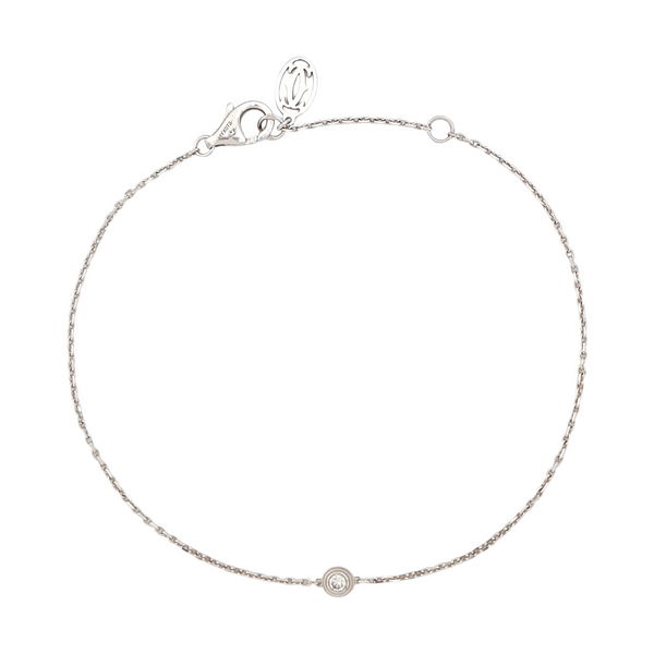 CARTIER D'AMOUR 18k White Gold Silver Bracelet