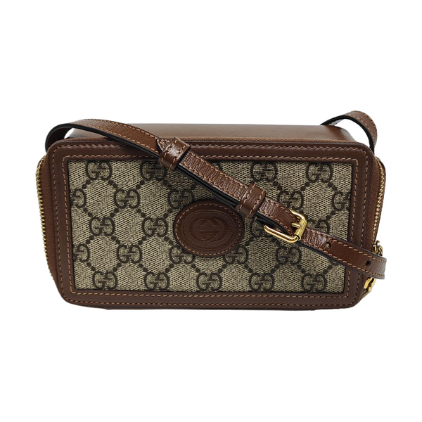 Retro Mini Monogram Coated Canvas Black