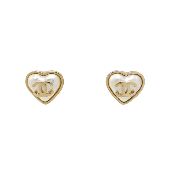 Metal White Stud Earrings