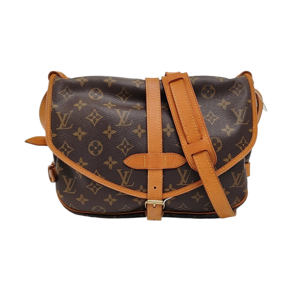 SAUMUR Monogram Coated Canvas Brown