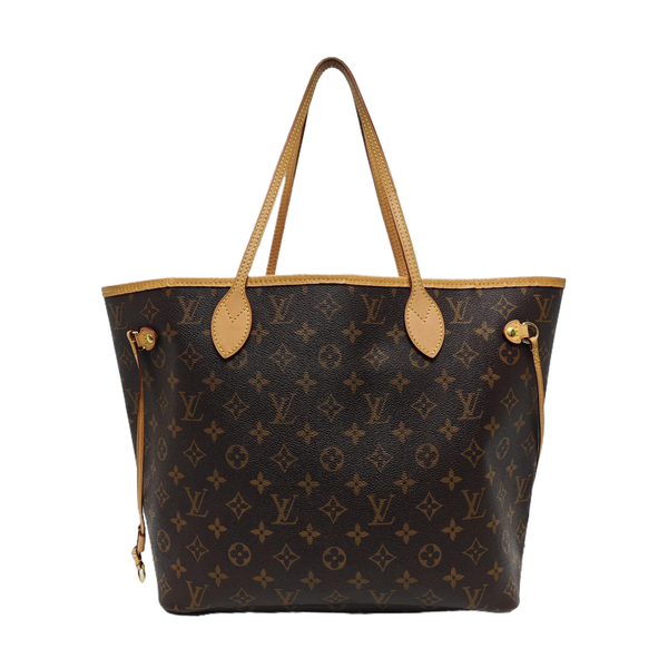 NEVERFULL MM Monogram Coated Canvas Brown