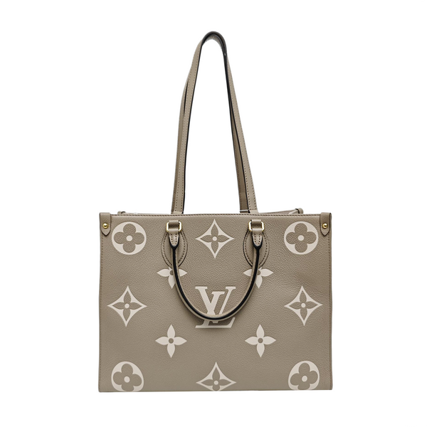 ONTHEGO MM Monogram Calfskin Gray