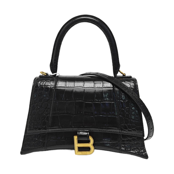 Hourglass Small Calfskin Black