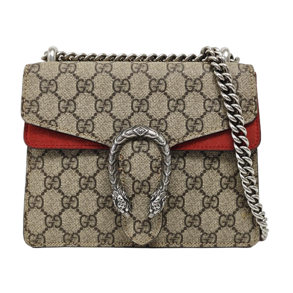 Dionysus Mini Monogram Coated Canvas Beige