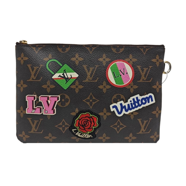 CITY Monogram Coated Canvas Brown