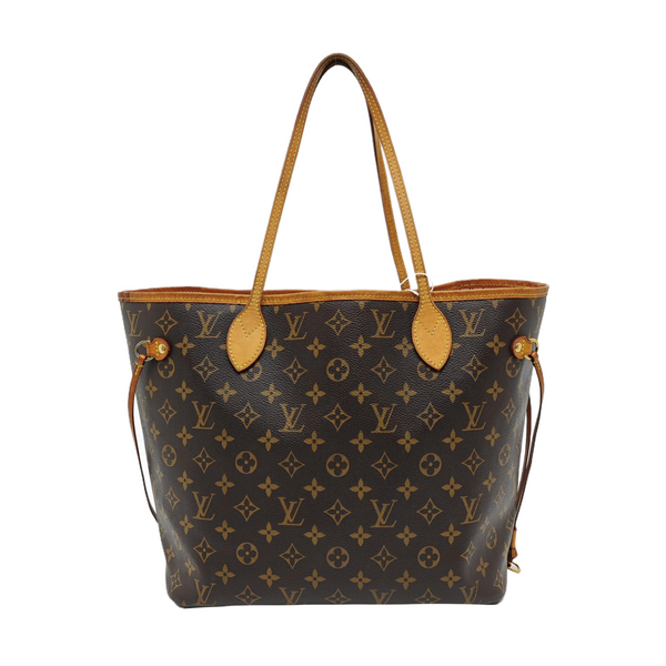 NEVERFULL MM Monogram Coated Canvas Brown