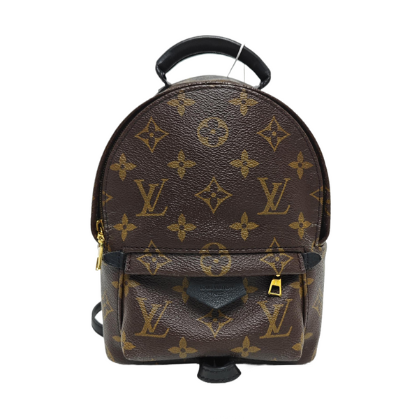 PALM SPRINGS Mini Monogram Coated Canvas Brown