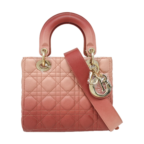 Lady Dior Small Cannage Lambskin Multicolor