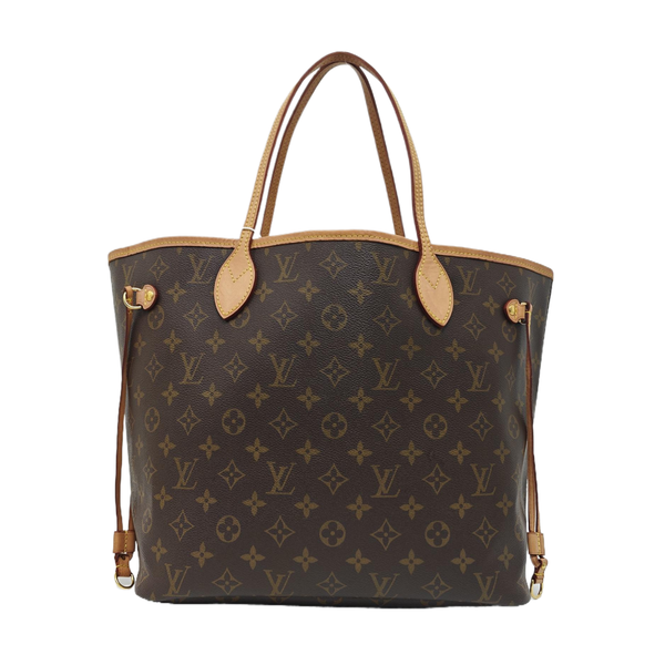 NEVERFULL MM Monogram Coated Canvas Brown